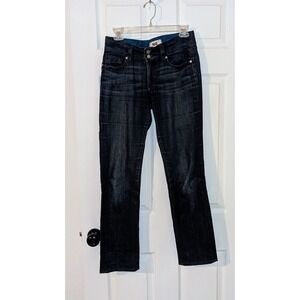 WOMEN'S PAIGE HIDDEN HILLS DARK WASH STRAIGHT LEG JEANS - SIZE‎ 27